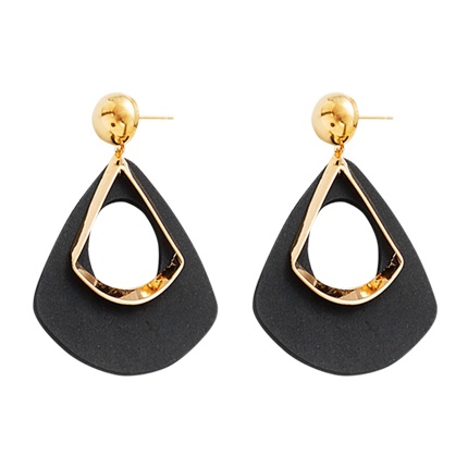 shop online Hollow Water Drop Shaped Drop Earrings shop online Hollow Water Drop Shaped Drop Earrings