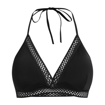 shop Hollow Out Lace Trim Halter Bra online shop Hollow Out Lace Trim Halter Bra online