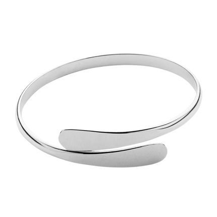 shop online Flat Fronted Silver Open Bracelet shop online Flat Fronted Silver Open Bracelet