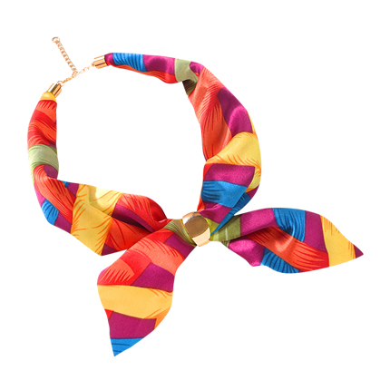 shop online Woven Print Satin Neckerchief shop online Woven Print Satin Neckerchief