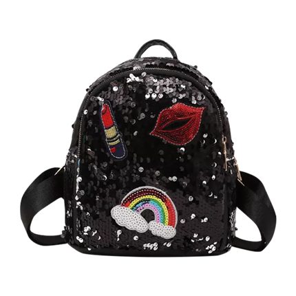 shop online Sequin Decor Embroidery Backpack shop online Sequin Decor Embroidery Backpack