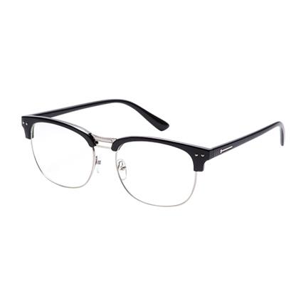 shop online Black Open Frame Silver Trim Glasses shop online Black Open Frame Silver Trim Glasses
