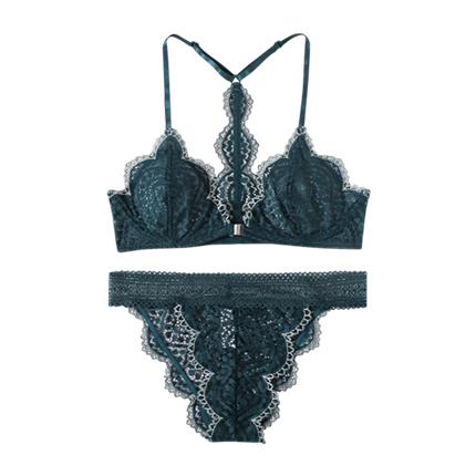 shop Scalloped Trim Lace Lingerie Set online shop Scalloped Trim Lace Lingerie Set online