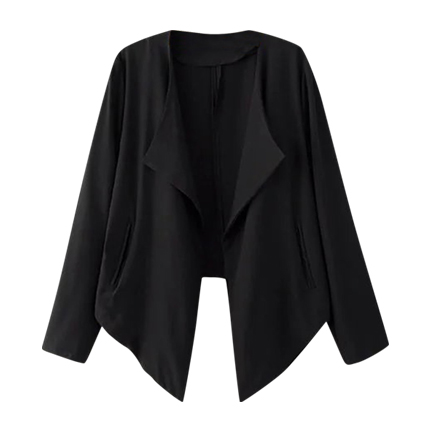 shop online Open Front Asymmetrical Hem Blazer shop online Open Front Asymmetrical Hem Blazer