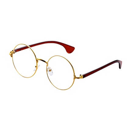 shop Gold Frame Contrast Arm Round Lens Glasses online shop Gold Frame Contrast Arm Round Lens Glasses online