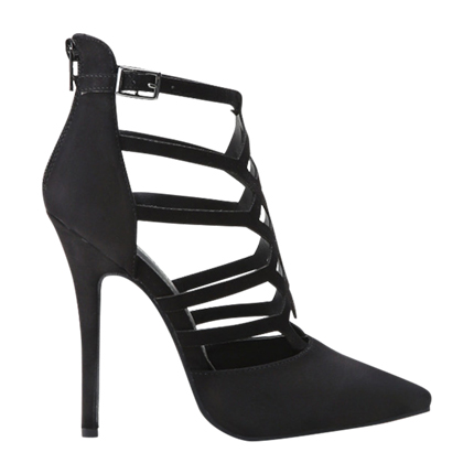 shop online Black Cutout Zipper Back Stiletto Heels shop online Black Cutout Zipper Back Stiletto Heels