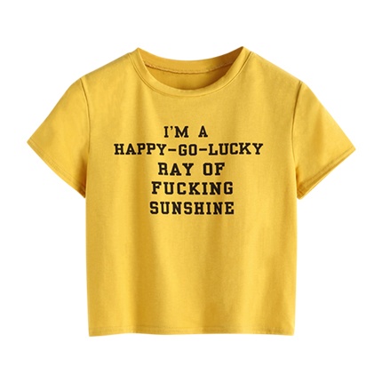 shop online Slogan Print Tee shop online Slogan Print Tee