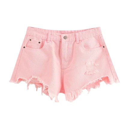 velvet contrast trim elastic waist shorts