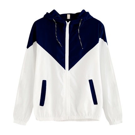 shop online Hooded Drawstring Cut And Sew Jacket shop online Hooded Drawstring Cut And Sew Jacket