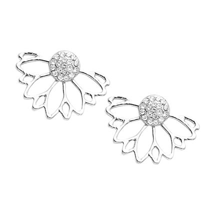 shop online Open Lotus Flower Stud Earrings shop online Open Lotus Flower Stud Earrings