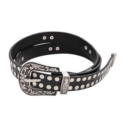 shop online Studded Detail Buckle Belt shop online Studded Detail Buckle Belt