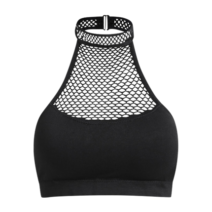 shop Fishnet Panel Halter Bra online shop Fishnet Panel Halter Bra online