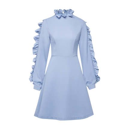 shop online Frill Trim A-Line Dress shop online Frill Trim A-Line Dress