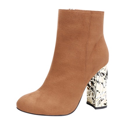 shop Block Heeled Side Zipper Ankle Boots online shop Block Heeled Side Zipper Ankle Boots online