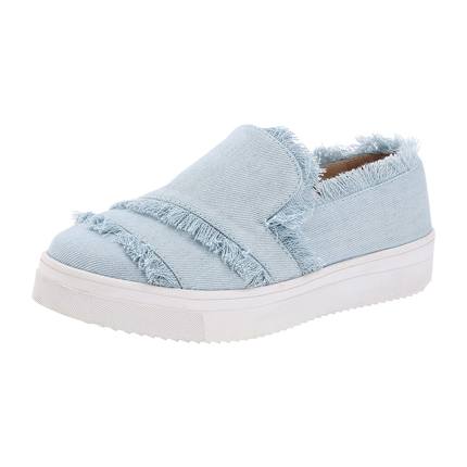 shop online Raw Trim Denim Slip On Plimsolls shop online Raw Trim Denim Slip On Plimsolls