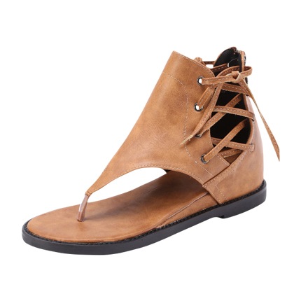 shop PU Criss Cross Lace Up Sandals online shop PU Criss Cross Lace Up Sandals online