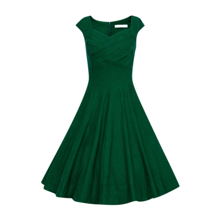 shop Waterfall Underskirt Heart Shape Collar Sleeveless Flare Dress online shop Waterfall Underskirt Heart Shape Collar Sleeveless Flare Dress online