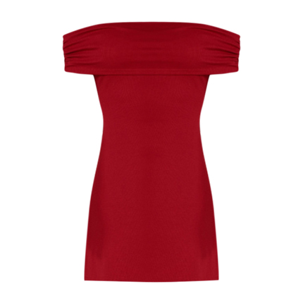 shop Fold Over Off Shoulder Dress online shop Fold Over Off Shoulder Dress online