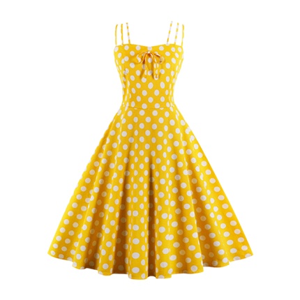 shop Polka Dot Knot Front Zip Back Flare Dress online shop Polka Dot Knot Front Zip Back Flare Dress online