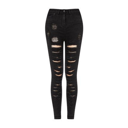 shop online Laddering Slit Raw Cut Detail Jeans shop online Laddering Slit Raw Cut Detail Jeans