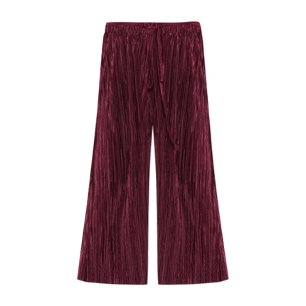 shop online SHEIN Self Tie Pleated Culotte Pants shop online SHEIN Self Tie Pleated Culotte Pants