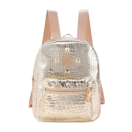 shop Studded Detail Crocodile Backpack online shop Studded Detail Crocodile Backpack online