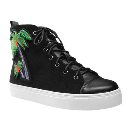 shop Palm Tree Embroidery High Top Trainers online shop Palm Tree Embroidery High Top Trainers online