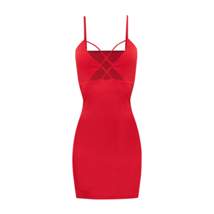 shop online Caged Front Plunging Cami Dress shop online Caged Front Plunging Cami Dress