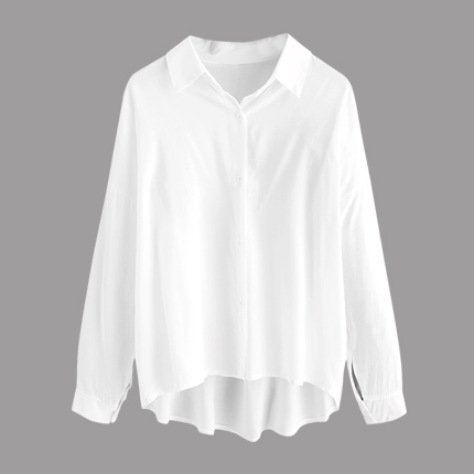shop online Drop Shoulder Dip Hem Shirt shop online Drop Shoulder Dip Hem Shirt