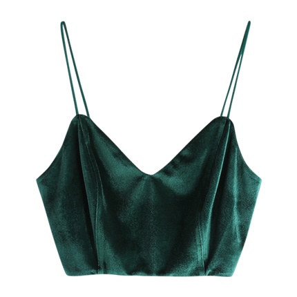 shop online Zip Back Velvet Cami Top shop online Zip Back Velvet Cami Top