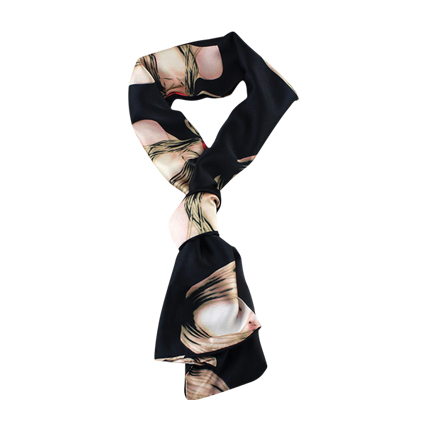 shop online Beautiful Girl Printed Knitted Scarf shop online Beautiful Girl Printed Knitted Scarf