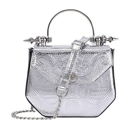 shop online Metallic PU Chain Crossbody Bag shop online Metallic PU Chain Crossbody Bag