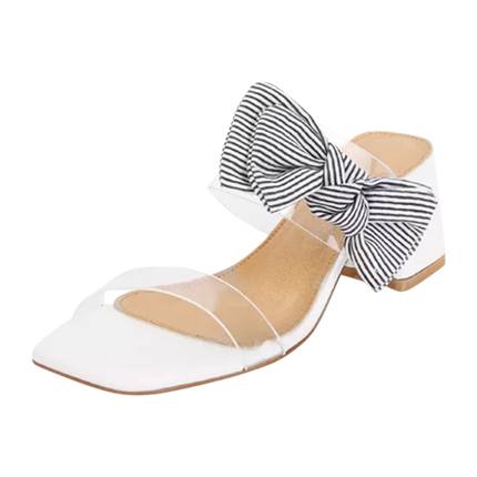 shop Clear Strap Heeled Sandals With Bow online shop Clear Strap Heeled Sandals With Bow online