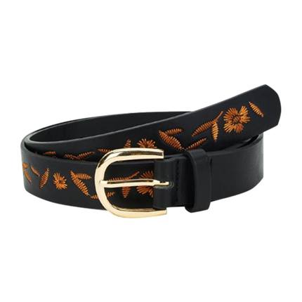 shop Embroidered Detail PU Belt online shop Embroidered Detail PU Belt online