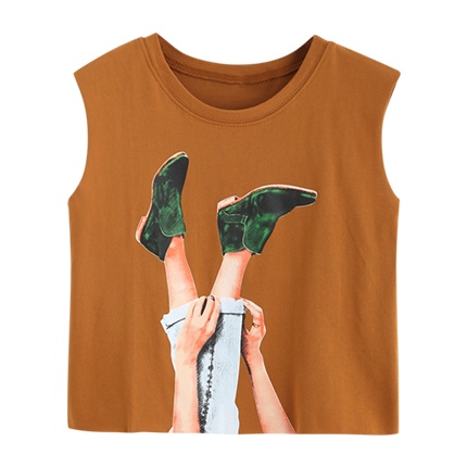 shop Graphic Print Crop Top online shop Graphic Print Crop Top online