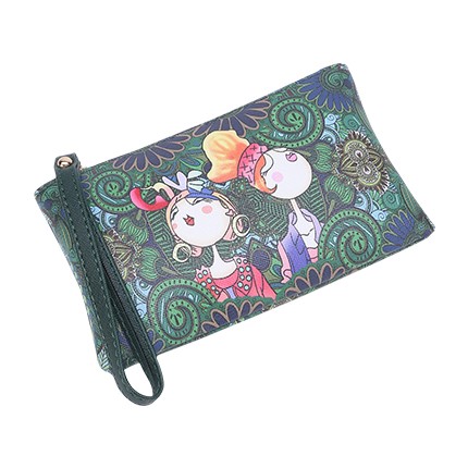 shop Cartoon Print Wristlet Clutch online shop Cartoon Print Wristlet Clutch online