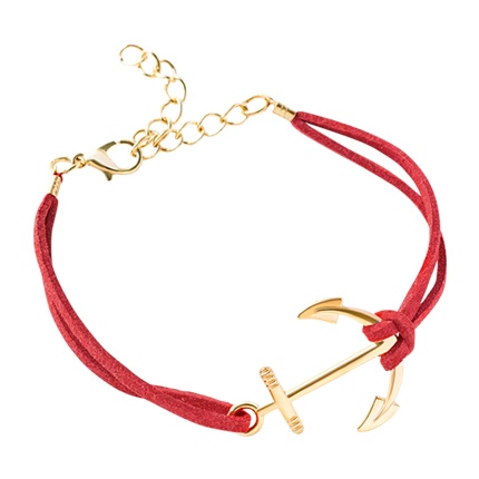 shop online Red Anchor And Chain Detail Bracelet shop online Red Anchor And Chain Detail Bracelet