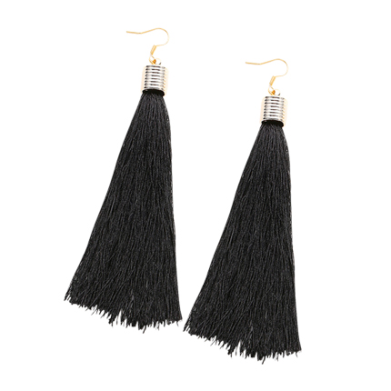 shop online Tassel Decorated Long Drop Earrings shop online Tassel Decorated Long Drop Earrings