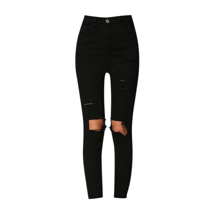 shop online Cut Out Knee Ripped Jeans shop online Cut Out Knee Ripped Jeans