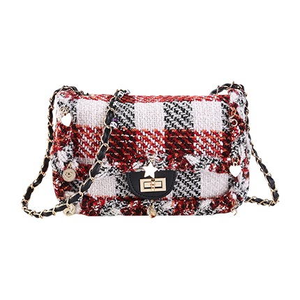 shop online Star Detail Gingham Print Chain Bag shop online Star Detail Gingham Print Chain Bag