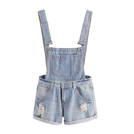 shop online Distress Cuffed Denim Dungaree Shorts shop online Distress Cuffed Denim Dungaree Shorts