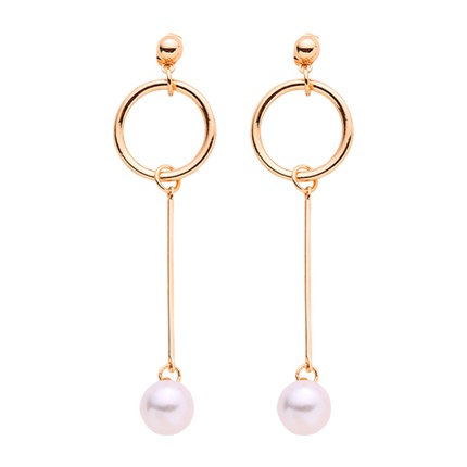 shop online Ring & Faux Pearl Design Drop Earrings shop online Ring & Faux Pearl Design Drop Earrings