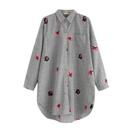 shop Striped Dolphin Hem Shirt Dress online shop Striped Dolphin Hem Shirt Dress online