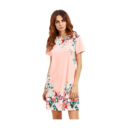 shop online Floral Print Tee Dress shop online Floral Print Tee Dress