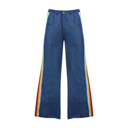 shop online Side Stripe High Rise Palazzo Jeans shop online Side Stripe High Rise Palazzo Jeans