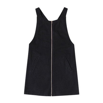 shop online Pocket Front Zip Up Overall Dress shop online Pocket Front Zip Up Overall Dress