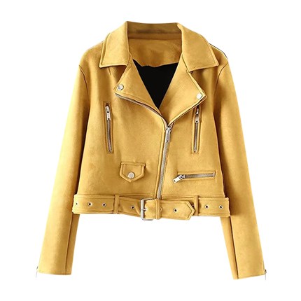 shop online Oblique Zipper Belted Suede Jacket shop online Oblique Zipper Belted Suede Jacket