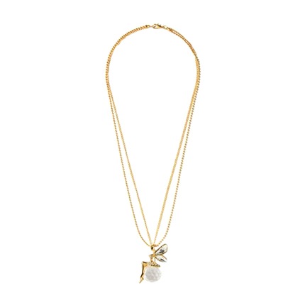 shop online Rhinestone Fairy Pendant Chain Necklace shop online Rhinestone Fairy Pendant Chain Necklace