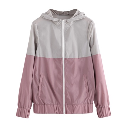 shop online Two Tone Zip Up Hoodie Jacket shop online Two Tone Zip Up Hoodie Jacket