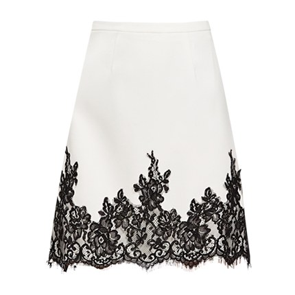 shop Eyelash Lace Applique Hem Skirt online shop Eyelash Lace Applique Hem Skirt online